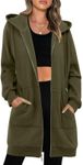 KISSMODA Womens Long Hoodies Long S