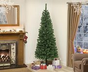 GSD Colorado Chrtistmas Xmas Tree - Green, Grey, Black, White, Frosted or Flocked (120cm (4ft), Slim Colorado - Green)