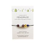 Menopause Crystal Bracelet, Peri-Menopause Support Jewellery, Healing Gemstone Beads