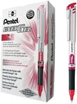 Pentel Energel Liquid Gel Pen 0.7mm Medium Nib Red Ink, Box Of 12 Pens (BL17-B)