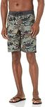 Quiksilver Men's 21 Board Short Swim Trunk Bathing Suit, Thyme Everyday Camo, 34