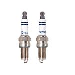 TORCH 2pcs DK7RIU Iridium Spark Plugs Replace for NGK DCPR7E, for BOSCH YR7DC+ Spark Plug, for CHAMPION RA8HC/T04, for DENSO XU22EPR-U/3179/XU22EPR Spark Plug, OEM