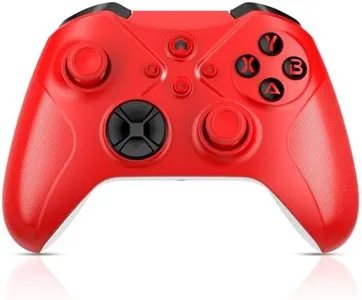 Dinosoo Wireless Controller for Xbox Series X|S, Xbox One & Windows 10/11 Steam Games, Bluetooth, Dual Vibration, TURBO, Macro, 3.5mm Audio Jack Red - Upgrading with a PC before connecting to X-box