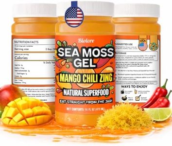 Biolore Mango Chili Zing Sea Moss Gel 16 oz - Made in USA - Raw Wildcrafted Irish Seamoss Essential Vitamins Trace Minerals Vegan Superfood, Jam, Jelly & Sweet Spread Gifts