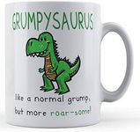 Father Fox - Grumpysaurus, Like Normal Grump, But Roar-Some! - Grandad, Grandpa Gift Mug, Ceramic, 11fl.oz.