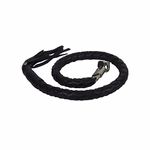 3" THICK BIKER BLACK 40" LEATHER GET BACK WHIP MOTORCYCLE WHIP OLD SCHOOL