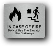 Exit Sign For In Case of Fire Do No