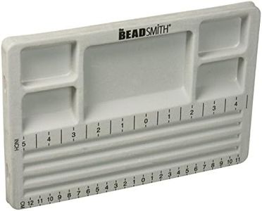 Beadsmith Mini Travel Bead Design Beading Board Grey Flock W/ Lid 20cm x 29cm
