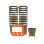 ECO SOUL [150 ml, 200 Count] Biodegradable Ripple Cups| Sustainable Disposable Paper Cups | Eco-Friendly Hot Cups | Sturdy, Microwave Safe