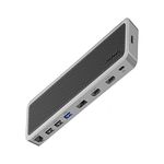 Promate USB C Hub, 13-in-1 Multi-Display Type C Hub with Dual 4K HDMI, 1000Mbps LAN, 100W USB-C Power Delivery, AUX, SD/TF Card Slot, USB 3.0 and 2.0 Docking Station for MacBook Pro - ApexHub-MST