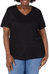 JUST MY SIZE womens Cool Dri V-neck