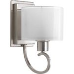 Progress Lighting P2041-09 Invite 1-Lt. Wall Bracket with White silk mylar shade by Progress Lighting