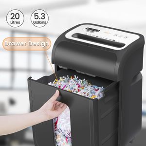 VidaTeco 15-Sheet Cross-Cut Paper Shredder – Heavy Duty Office