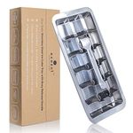 Ecozoi Stainless Steel Ice Cube Tray with Easy Release Handle | 18 Ice Cube Slots | Great for Chilled Juices, Whiskey, Cocktails | Sustainable, Eco Friendly, Zero Waste, Plastic Free