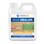 Smartseal Brick Sealer - 10 Year Protection - Brick Waterproofer & Breathable Brick Sealant. Safe, Easy To Apply, Water Resistant & Protects From Damp - Solvent Free, Premium Brick Sealer (1 Litre)