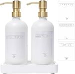 Janxin Glass Soap Dispenser for Kit