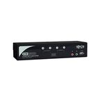 Tripp Lite B006-VUA4-K-R 4-Port KVM Switch with 2 Port USB 2.0 Hub, Audio, Cable Kit, OSD and Peripheral Sharing, USB or PS/2 (B006-VUA4-K-R)