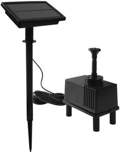 7V 1.5W Solar Fountain Pump, Solar Powered Fountain Pump Water Pond Filter For Outdoor Garden Small Fish Pond