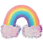 YA OTTA PINATA Rainbow and Clouds Pinata 16 1/2" x 21 1/2" x 3"