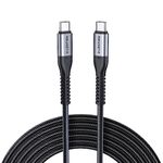 LENTION USB C to USB C Cable 10ft 100W, Type C 20V/5A Fast Charging Braided Cord Compatible New MacBook Pro/Air, Surface, Samsung Galaxy S21/S20/S10/S9/Note, Switch, and More(Grey)