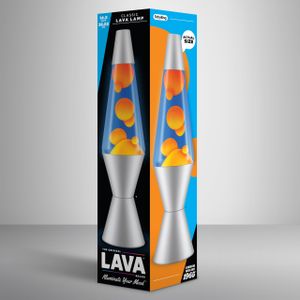 Lava Lamp 14.5" – Orange and Blue Retro Decorative Light