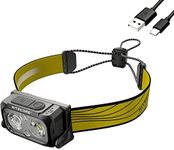 Nitecore 400 Lumens USB Cable Rechargeable Headlamp, Yelllow/Black