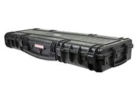 Monoprice 112181 Weatherproof/Shockproof Hard Case with Wheels - Black IP67 Level dust and Water Protection up to 1 Meter Depth with Customizable Foam, 47" x 16" x 6"