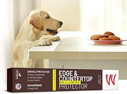 CLAWGUARD Edge & Countertop Protector – 29.5x2.25 in. Clear Plexiglass Dog Scratch Shield – Anti Scratch Furniture & Counter Guard for Pets