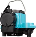 Little Giant 6-CIA 1/3 Horsepower Submersible Sump Pump, Blue, 2760 GPH (GIDDS-521252)