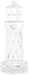 Twine Lighthouse Wine Cork Holder and Farmhouse Home Decor Kitchen Accessory, Set of 1, White