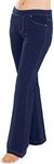 PajamaJeans Womens Stretch Jeans Bootcut - Jeans for Women, Indigo, S
