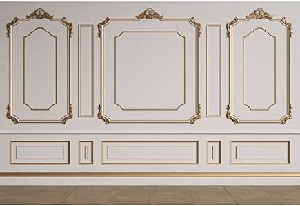 YongFoto 4,5x3m Parete interna Sfondo Fotografia Lussuoso Vuoto Camera europea Indoor White Sfondo per affari Ufficio Soggiorno Studio fotografico di famiglia Prop per fotografo Video Immagini