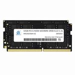 Adamanta 64GB (2x32GB) DDR4 3200MHz (or 2933MHz or 2666MHz) PC4-25600 SODIMM Samsung IC 2Rx8 CL22 1.2v Non-ECC Unbuffered Notebook Gaming Laptop Memory Upgrade RAM