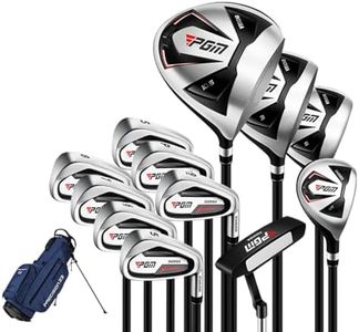 Golf Clubs Set Adult Clubs Shaft 12 Pieces with Bag (Black-Flex R)