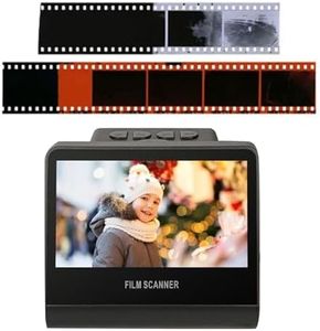 Decumeby 22MP Digital Film & Slide Scanner, 5in Color HD LED Screen, 16GB Memory, Convert Black Negative Monochrome Slides Into JPEG Photos