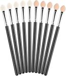 20 Pcs Eyeshadow Makeup Brush, Eyeshadow Applicators Sponge Eyeshadow Brushes with Long Headed Handle for Women Ladies