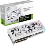 ASUS ROG Strix GeForce RTX™ 4080 SUPER White OC Edition Gaming Graphics Card (PCIe 4.0, 16GB GDDR6X, DLSS 3, HDMI 2.1a, DisplayPort 1.4a, Vapor Chamber, Power sensing, Aura Sync)