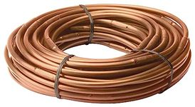 Rain Bird ET256-50S Drip Irrigation Pressure Compensating 1/4" Emitter Tubing, 6" Emitter Spacing, 50 Roll, Brown