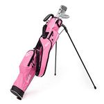 Sunday Golf - Lightweight Sunday Golf Bag with Strap and Stand – Easy to Carry and Durable Pitch n Putt Golf Bag – Golf Stand Bag for The Driving Range, Par 3 and Executive Courses – 31.5 inches Tall…