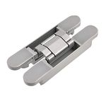 TamBee 7inch Hidden Door Hinges Invisible Hinges Concealed Hinges Zinc Alloy 180 Degree Swing Hinge 3 Way Adjustable Butt Hinge 7 x 2.8 x 1 inch (1 Hinge)