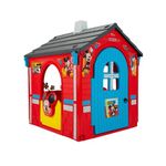 INJUSA - Mickey Mouse Play House, Recommended for Children +3 Years Old, with Disney Official Licence, 1 Window and 3 Access Doors, Latch and Mailbox, Red Colour