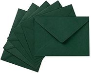 50 Pack A7 Colorful 5x7 Envelopes V Flap Invitation Envelopes for 5x7 Cards, Birthday, Weddings, Graduations, Greeting Cards, Baby Shower 5.24 x 7.24 Inches (Dark Green)