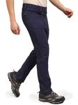 Reccy Men's Trekking Hiking Regular Fit All Weather Sun Protected Versatile Nomadic Pants (in, Alpha, XL, Regular, Tall, Polar Night)