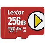 Lexar 256GB Play microSDXC Memory Card, UHS-I, C10, U3, V30, A1, Full-HD Video, Up to 160/100 MB/s, Expanded Storage for Nintendo-Switch, Gaming Devices, Smartphones, Tablets (LMSPLAY256G-BNNNU)