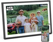 BSIMB 16 Inch 64GB FHD Large Digital Picture Frame with Bluetooth Speakers, WiFi Extra Large Digital Photo Frame with Touchscreen, Instantly Share/Display via App&Email, Dad Gifts, Gifts for Men
