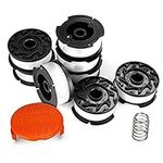 ADSSM String Trimmer Replacement Spool, 240ft 0.065" Autofeed Replacement Spools - Compatible with Black+Decker String Trimmers(8-Line Spool + 1 Cap+1 Spring)