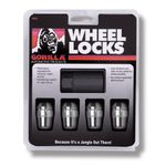 Gorilla Automotive 71681N Acorn Wheel Locks (1/2-Inch Thread Size)-Pack of 4