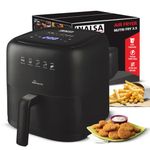 INALSA Air Fryer 3.5 ltr|1400 W with Air Crisp Technology|Temperature & Timer Control|8 Preset Menu & Digital Display|Air fry, Bake,Roast,Reheat,Dehydrate|Airfryer Recipe book-NutriFry 3.5