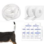 13 Pcs Dog Tail Protector Bandage,Sterile Breathable Vet Wrap Gauze for Dog Tail Cover Guard Wound Care Pet,Liquid Happy Dog Paw Nail Bandage Paw Wounds,Tail Docking Kit Puppies Cats Other Pet Animals