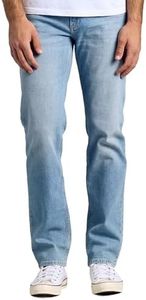 True Classic Authentic Work Jeans for Men - Relaxed Regular Fit Work Pants - Straight Fit, Durable Cotton Denim - Light Indigo, 42W X 30L